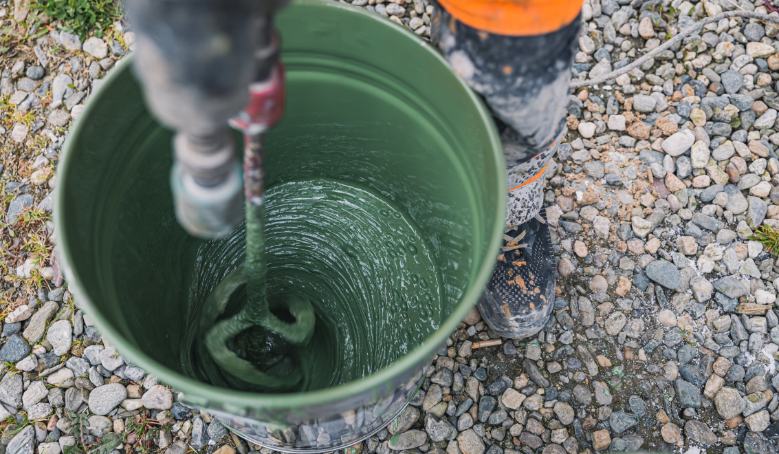 Epoxy Flooring Mixing